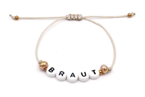 Armband mit Namen rosegoldfarben, Makramee Farbwahl Im Angebot – Bild 5