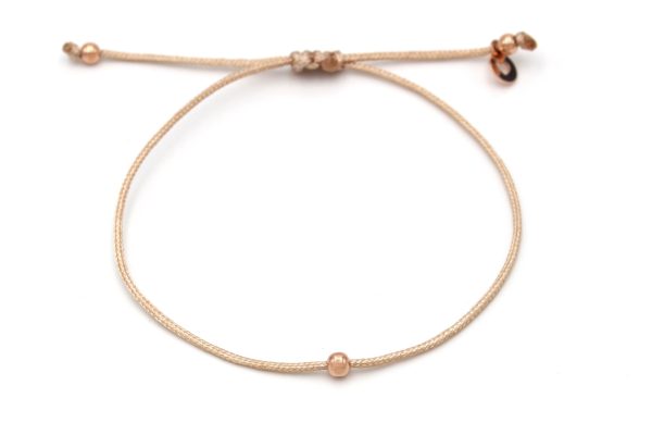 Makramee Armband kleine Perle 925 Silber Online – Bild 5