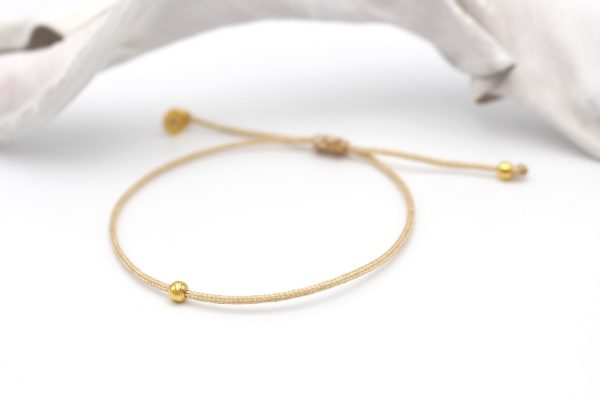 Makramee Armband kleine Perle 925 Silber Online – Bild 3