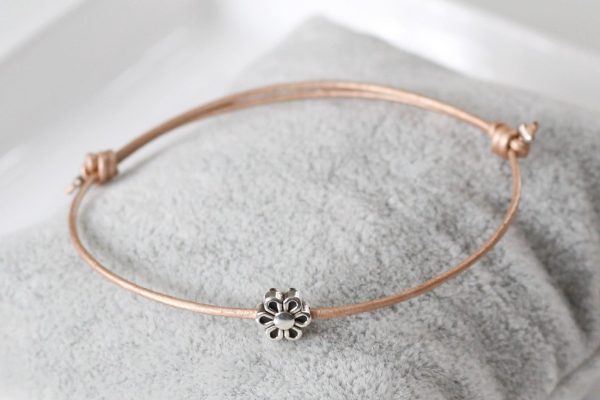 Lederarmband Blume Online-Schn?ppchen – Bild 2